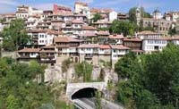 Drive under the old town of Veliko Tarnovo