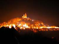 Tsaravets Fortress at Night